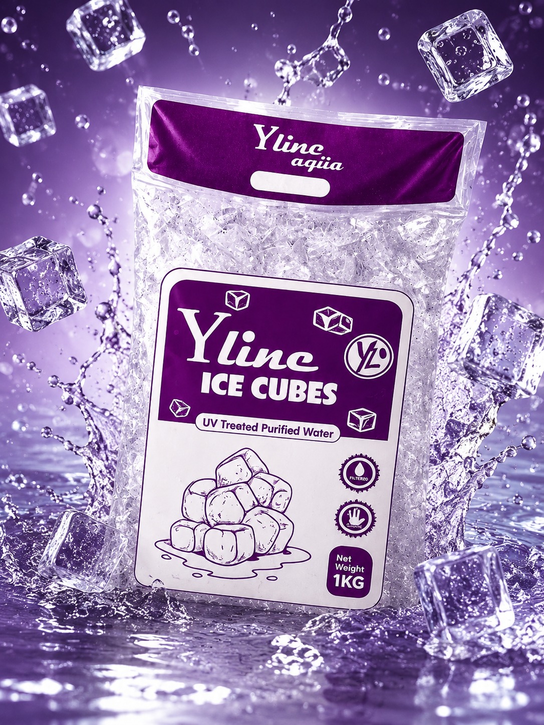 Crystalline Ice Cubes