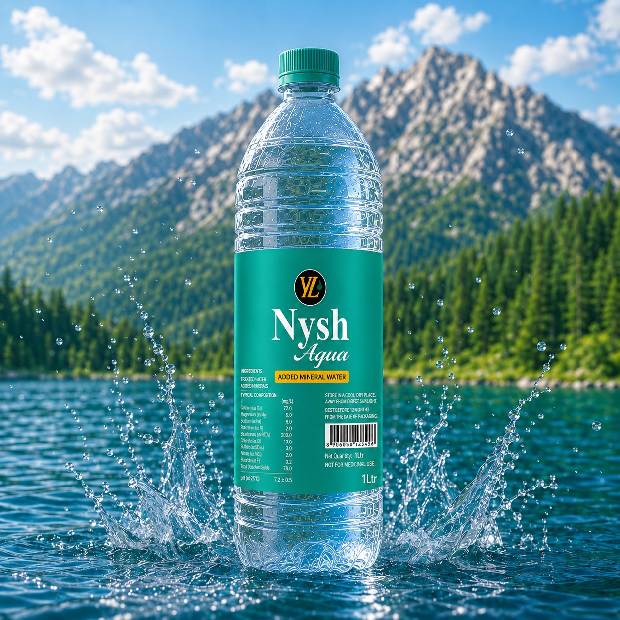 Nysh Aqua 1 Litre Bottle